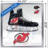 Trends International NHL New Jersey Devils - Drip Skate 21 Wall Poster, 22.375" x 34", Silver Framed Version view 3