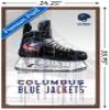 Trends International NHL Columbus Blue Jackets - Drip Skate 21 Wall Poster, 22.375" x 34", Mahogany Framed Version view 3