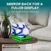 Better Display Cases Acrylic Display Case for Collectibles, Full Size Soccer Ball Display Case, Green Risers & Turf Base, Handcrafted Showcase Box.DIM;9.75" L x 9.75" W x 9.75" H. (B02/A027) view 2