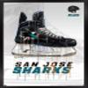 Trends International NHL San Jose Sharks - Drip Skate 21 Wall Poster, 22.375" x 34", Black Framed Version view 1