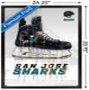 Trends International NHL San Jose Sharks - Drip Skate 21 Wall Poster, 22.375" x 34", Black Framed Version view 3