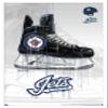 Trends International NHL Winnipeg Jets - Drip Skate 21 Wall Poster, 22.375" x 34", White Framed Version view 1