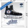 Trends International NHL Winnipeg Jets - Drip Skate 21 Wall Poster, 22.375" x 34", White Framed Version view 3