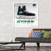Trends International NHL Dallas Stars - Drip Skate 21 Wall Poster, 22.375" x 34", White Framed Version view 2