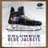 Trends International NHL Columbus Blue Jackets - Drip Skate 21 Wall Poster, 22.375" x 34", Bronze Framed Version view 1