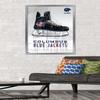 Trends International NHL Columbus Blue Jackets - Drip Skate 21 Wall Poster, 22.375" x 34", Silver Framed Version view 2