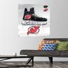 NHL New Jersey Devils - Drip Skate 21 Wall Poster with Pushpins view 2