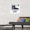 Trends International NHL Winnipeg Jets - Drip Skate 21 Wall Poster, 14.725" x 22.375", White Framed Version view 2