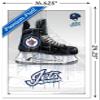 Trends International NHL Winnipeg Jets - Drip Skate 21 Wall Poster, 14.725" x 22.375", White Framed Version view 3