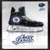 Trends International NHL Winnipeg Jets - Drip Skate 21 Wall Poster, 14.725" x 22.375", Black Framed Version view 1