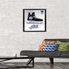 Trends International NHL Winnipeg Jets - Drip Skate 21 Wall Poster, 14.725" x 22.375", Black Framed Version view 2