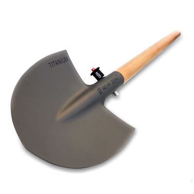 Near Zero Titanium Survival Shovel, Compact Ultralight Collapsible Camping & Backpacking Tool, Sharpened Edge for Chopping, Multi-Function Outdoor Gear