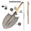 Near Zero Titanium Survival Shovel, Compact Ultralight Collapsible Camping & Backpacking Tool, Sharpened Edge for Chopping, Multi-Function Outdoor Gear view 3