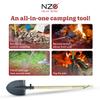 Near Zero Titanium Survival Shovel, Compact Ultralight Collapsible Camping & Backpacking Tool, Sharpened Edge for Chopping, Multi-Function Outdoor Gear view 4
