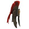 Red Plumed Brass Finished Wearable Replica Roman Centurion Helmet view 2