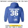 Boys Sweaters Custom Design Royal Blue Hoodie We the People Hoodie 2t Hoodies Blue view 3