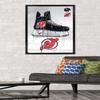 Trends International NHL New Jersey Devils - Drip Skate 21 Wall Poster, 22.375" x 34", Black Framed Version view 2