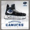 Trends International NHL Vancouver Canucks - Drip Skate 21 Wall Poster, 22.375" x 34", Barnwood Framed Version view 1