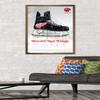 Trends International NHL Detroit Red Wings - Drip Skate 21 Wall Poster, 22.375" x 34", Bronze Framed Version view 2