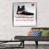 Trends International NHL Detroit Red Wings - Drip Skate 21 Wall Poster, 22.375" x 34", Silver Framed Version view 2