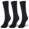 Mens Dress Socks Classic Business Casual Solid Premium Socks (9-11, Black (3 Pairs)) view 1