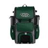 Boombah Rolling Superpack Baseball/Softball Gear Bag - 23-1/2" x 13-1/2" x 9-1/2" - Gray/Dark Green - Telescopic Handle - Holds 4 Bats - Wheeled Version view 1