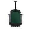 Boombah Rolling Superpack Baseball/Softball Gear Bag - 23-1/2" x 13-1/2" x 9-1/2" - Gray/Dark Green - Telescopic Handle - Holds 4 Bats - Wheeled Version view 2