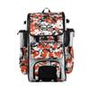 Boombah Rolling Superpack Baseball/Softball Gear Bag - 23-1/2" x 13-1/2" x 9-1/2" - Digital Camo White/Orange - Telescopic Handle - Holds 4 Bats - Wheeled Version
