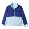 Columbia Youth Girls Benton Springs III Overlay Fleece, Spring Blue/Dark Sapphire, XX-Small view 1