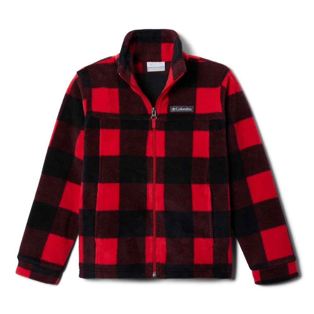 Columbia Youth Boys Zing III Fleece, Mountain Red Check, Medium