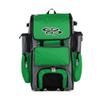 Boombah Rolling Superpack Baseball/Softball Gear Bag - 23-1/2" x 13-1/2" x 9-1/2" - Gray/Kelly Green - Telescopic Handle - Holds 4 Bats - Wheeled Version view 1