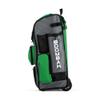 Boombah Rolling Superpack Baseball/Softball Gear Bag - 23-1/2" x 13-1/2" x 9-1/2" - Gray/Kelly Green - Telescopic Handle - Holds 4 Bats - Wheeled Version view 4