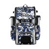 Boombah Rolling Superpack Baseball/Softball Gear Bag - 23-1/2" x 13-1/2" x 9-1/2" - Digital Camo White/Royal Blue - Telescopic Handle - Holds 4 Bats - Wheeled Version