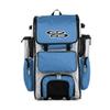 Boombah Rolling Superpack Baseball/Softball Gear Bag - 23-1/2" x 13-1/2" x 9-1/2" - White/Columbia Blue - Telescopic Handle - Holds 4 Bats - Wheeled Version view 1