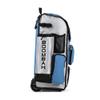 Boombah Rolling Superpack Baseball/Softball Gear Bag - 23-1/2" x 13-1/2" x 9-1/2" - White/Columbia Blue - Telescopic Handle - Holds 4 Bats - Wheeled Version view 3