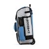 Boombah Rolling Superpack Baseball/Softball Gear Bag - 23-1/2" x 13-1/2" x 9-1/2" - White/Columbia Blue - Telescopic Handle - Holds 4 Bats - Wheeled Version view 4