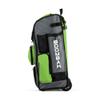 Boombah Rolling Superpack Baseball/Softball Gear Bag - 23-1/2" x 13-1/2" x 9-1/2" - Gray/Lime Green - Telescopic Handle - Holds 4 Bats - Wheeled Version view 4