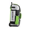 Boombah Rolling Superpack Baseball/Softball Gear Bag - 23-1/2" x 13-1/2" x 9-1/2" - White/Lime Green - Telescopic Handle - Holds 4 Bats - Wheeled Version view 3