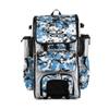 Boombah Rolling Superpack Baseball/Softball Gear Bag - 23-1/2" x 13-1/2" x 9-1/2" - Digital Camo White/Columbia Blue - Telescopic Handle - Holds 4 Bats - Wheeled Version