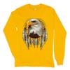 Bald Eagle Dreamcatcher Long Sleeve T-Shirt Indigenous Native American Heritage Yellow 3X-Large view 1