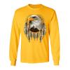 Bald Eagle Dreamcatcher Long Sleeve T-Shirt Indigenous Native American Heritage Yellow 3X-Large view 4