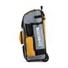 Boombah Rolling Superpack Baseball/Softball Gear Bag - 23-1/2" x 13-1/2" x 9-1/2" - Gray/Gold - Telescopic Handle - Holds 4 Bats - Wheeled Version view 4