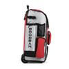 Boombah Rolling Superpack Baseball/Softball Gear Bag - 23-1/2" x 13-1/2" x 9-1/2" - White/Red - Telescopic Handle - Holds 4 Bats - Wheeled Version view 3