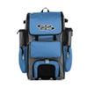 Boombah Rolling Superpack Baseball/Softball Gear Bag - 23-1/2" x 13-1/2" x 9-1/2" - Gray/Columbia Blue - Telescopic Handle - Holds 4 Bats - Wheeled Version view 1