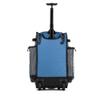 Boombah Rolling Superpack Baseball/Softball Gear Bag - 23-1/2" x 13-1/2" x 9-1/2" - Gray/Columbia Blue - Telescopic Handle - Holds 4 Bats - Wheeled Version view 2