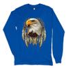 Bald Eagle Dreamcatcher Long Sleeve T-Shirt Indigenous Native American Heritage Royal Blue 3X-Large view 1