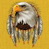 Bald Eagle Dreamcatcher Long Sleeve T-Shirt Indigenous Native American Heritage Royal Blue 3X-Large view 2