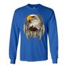 Bald Eagle Dreamcatcher Long Sleeve T-Shirt Indigenous Native American Heritage Royal Blue 3X-Large view 4