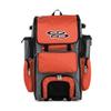 Boombah Rolling Superpack Baseball/Softball Gear Bag - 23-1/2" x 13-1/2" x 9-1/2" - Gray/Orange - Telescopic Handle - Holds 4 Bats - Wheeled Version view 1