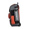 Boombah Rolling Superpack Baseball/Softball Gear Bag - 23-1/2" x 13-1/2" x 9-1/2" - Gray/Orange - Telescopic Handle - Holds 4 Bats - Wheeled Version view 4
